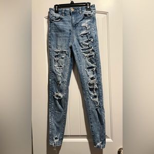 American Eagle Curvy Hi-Rise Jegging Jeans Sz 0